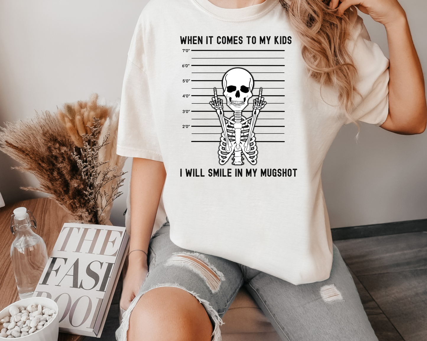 When it comes to my kids I will smile in my mugshot