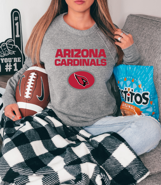 Arizona Cardinals - red letters with cardinal