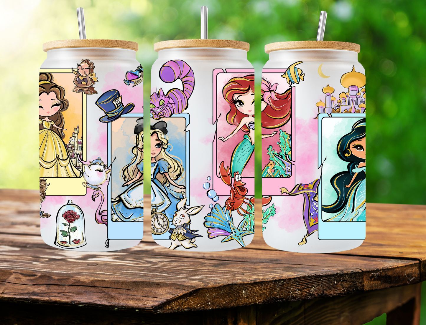 Ariel, Alice, Bell and Jasmine - UV Libby Wrap