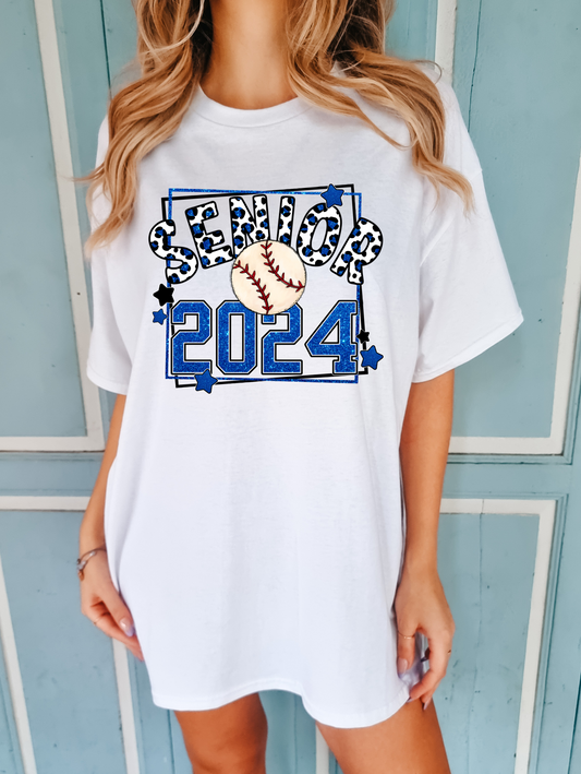 Senior 2024 - blue with baseball