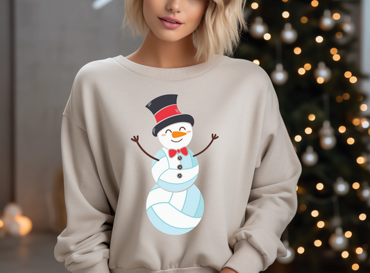 Volleyball snowman