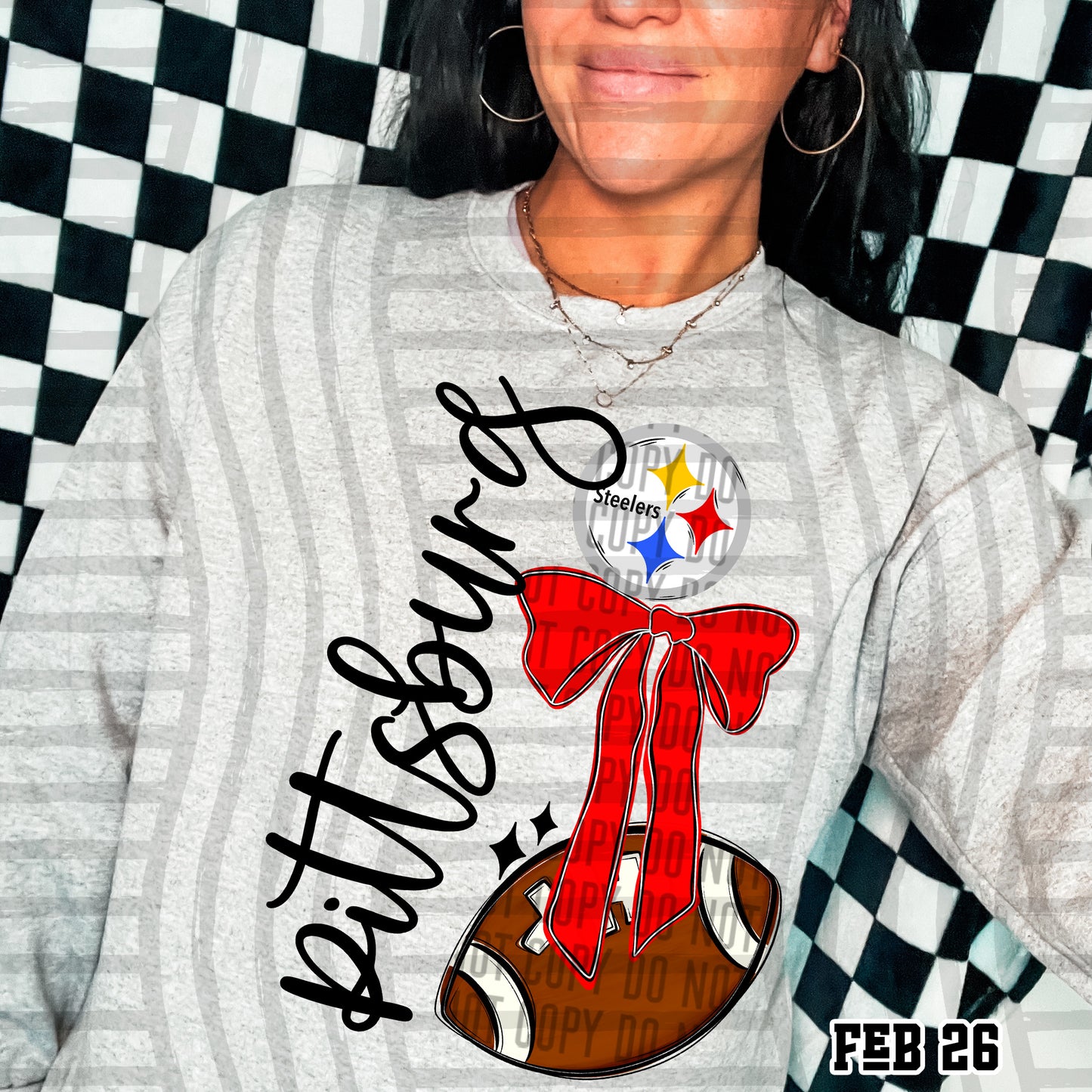 PITTSBURG STEELERS FOOTBALL BOW