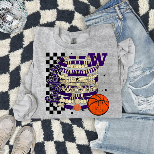 HUSKIES BASKETBALL GAME DAY BRACELETS