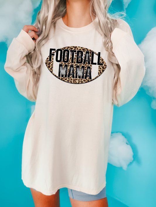 Football mama-cheetah print football