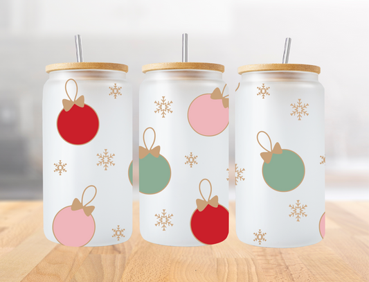 Pastel Christmas Ornaments - UV Libby Wrap