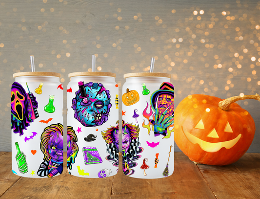 trippy horror characters - UV Libby Wrap
