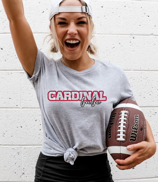 Cardinal babe GLITTER - DTF Print