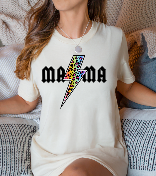 Mama, multicolor cheetah print