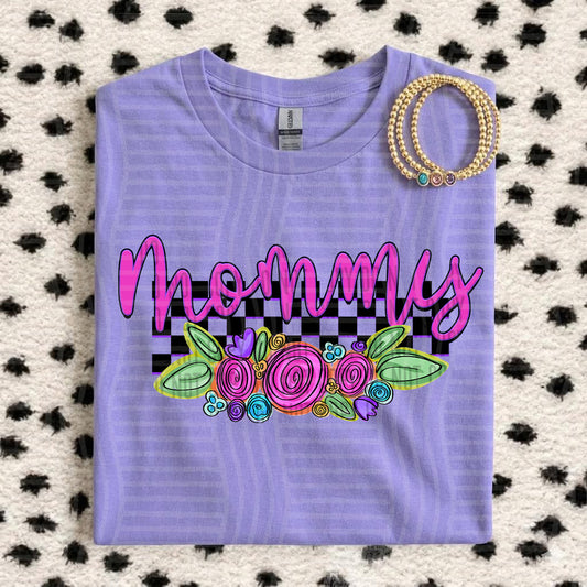 MOMMY CHECKERS FLOWERS