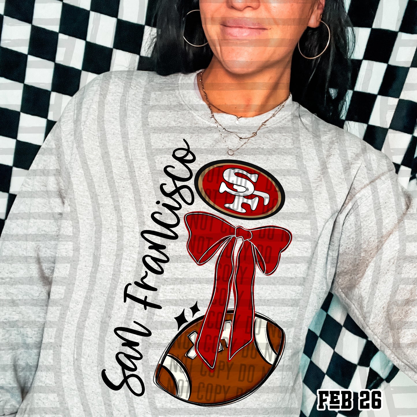 SAN FRANCISCO 49ERS FOOTBALL BOW