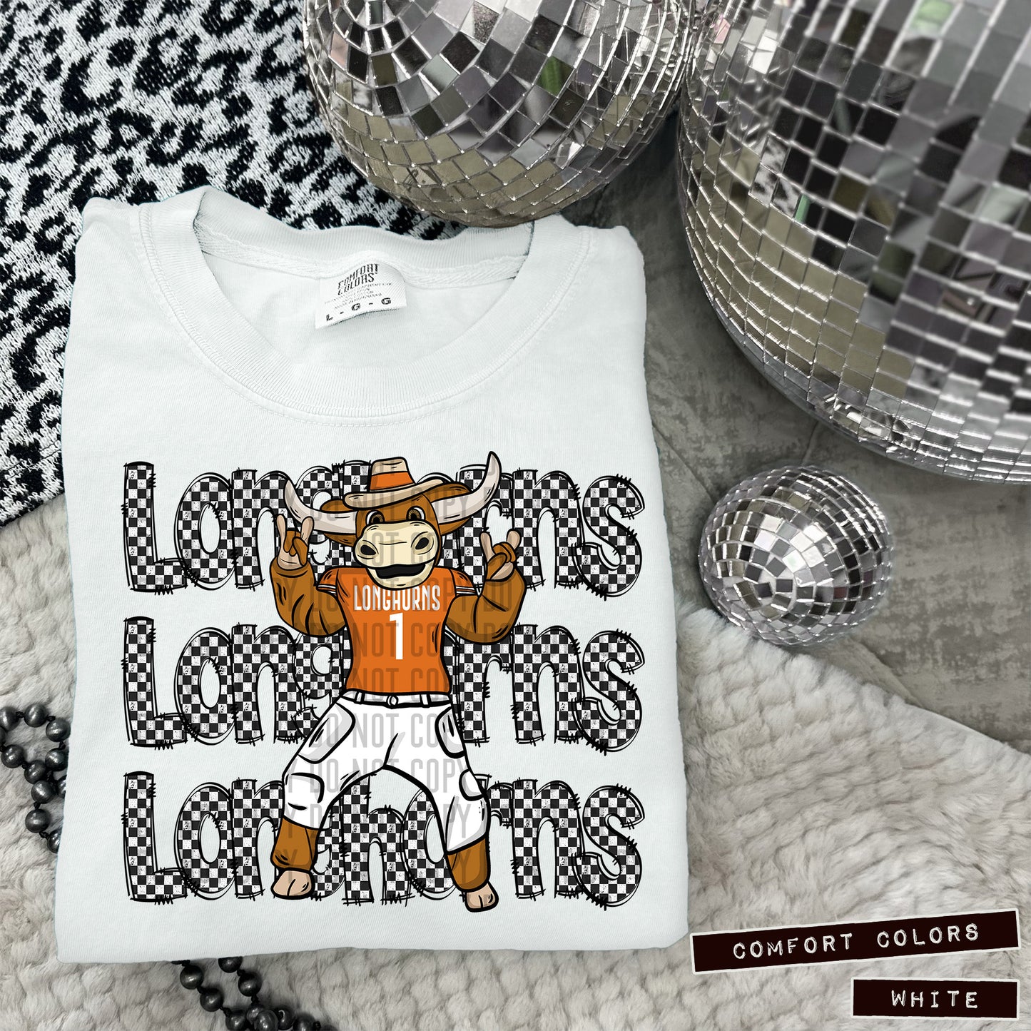 TEXAS LONGHORNS CHECKERS
