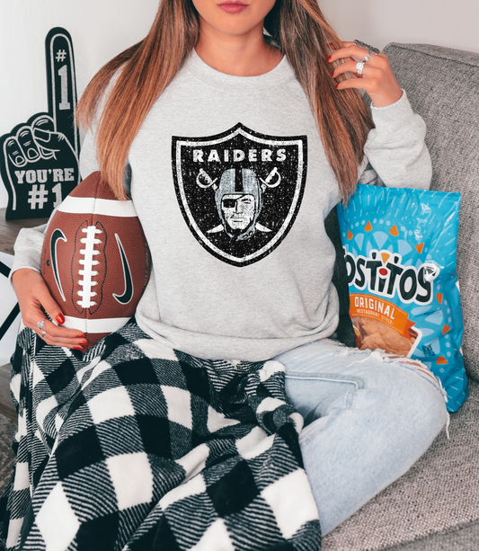 Raiders Shield Logo GLITTER - DTF Print