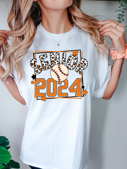 Senior 2024 - orange with baseball
