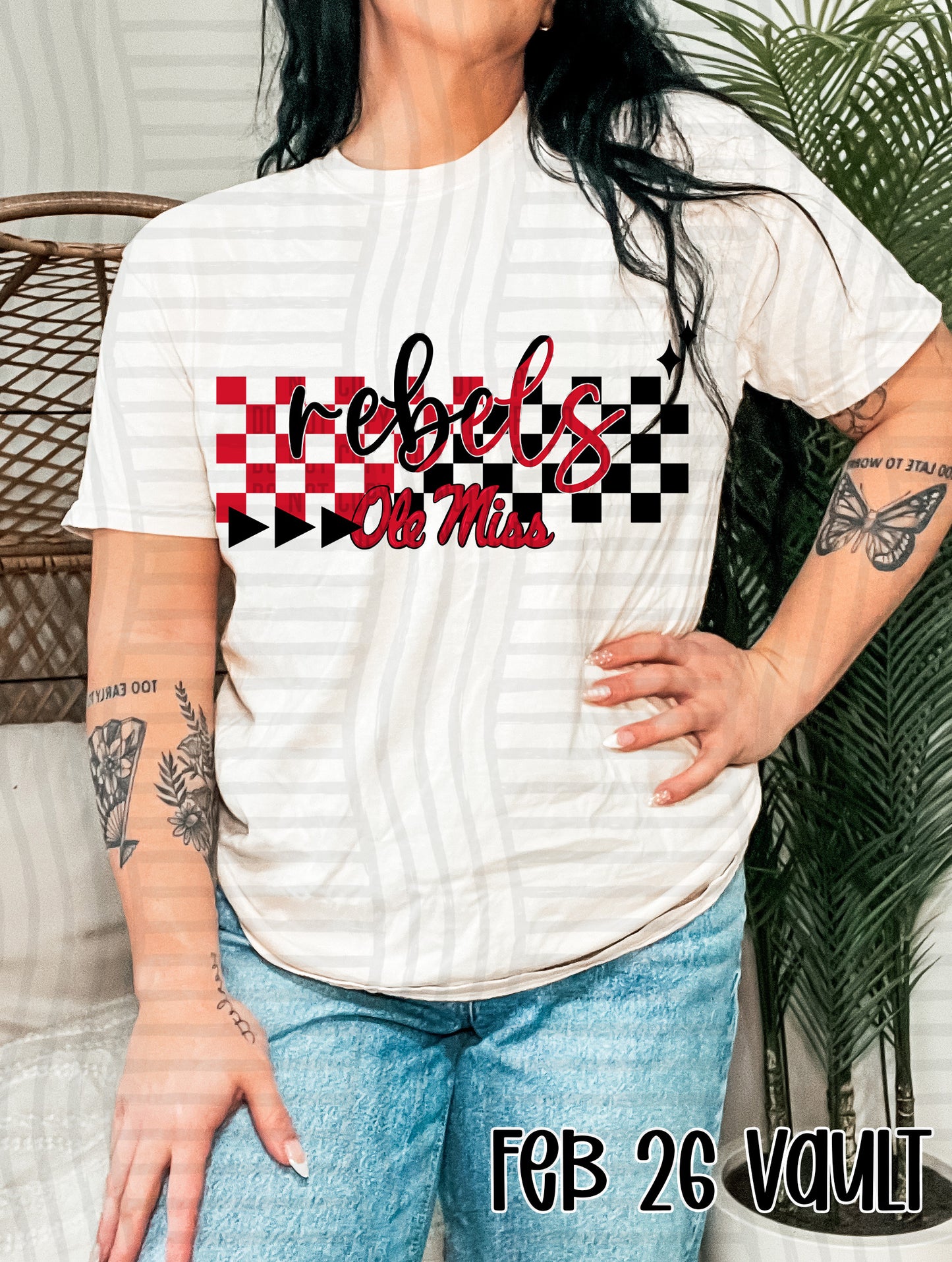 CHECKERED OLE MISS REBELS