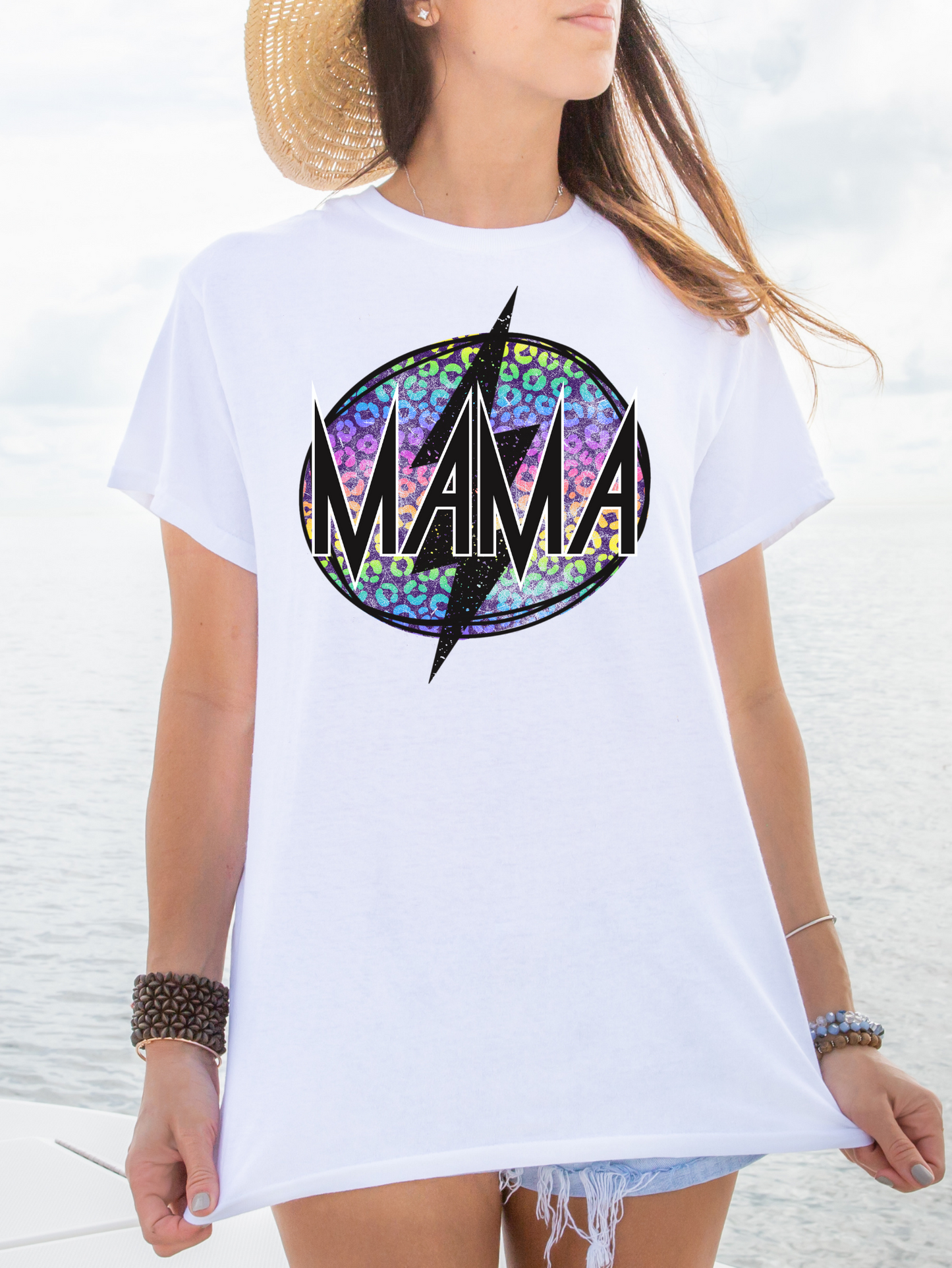 Mama, multicolored cheetah print