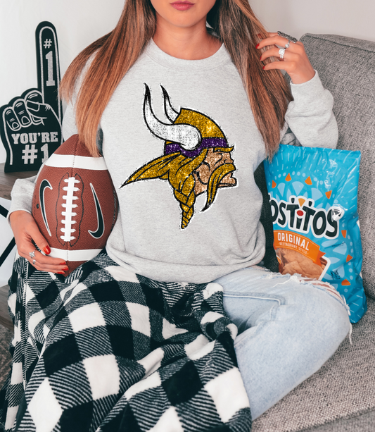 Vikings Logo GLITTER - DTF Print