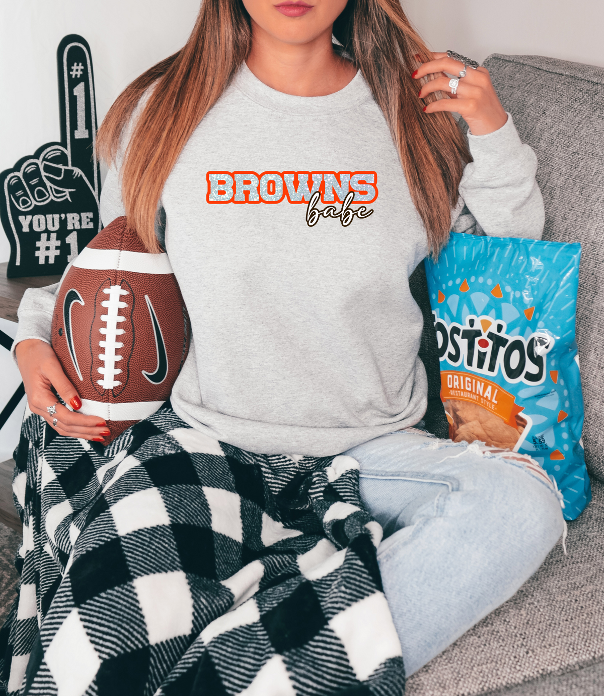 Browns babe GLITTER - DTF Print