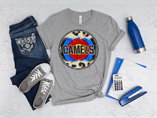 Camels, cheetah print and bullseye