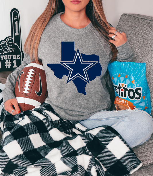 Dallas cowboys star inside Texas