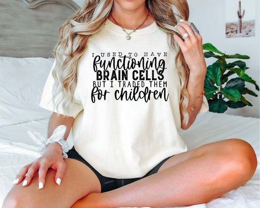 I used to have functioning brain cells but I traded them for children
