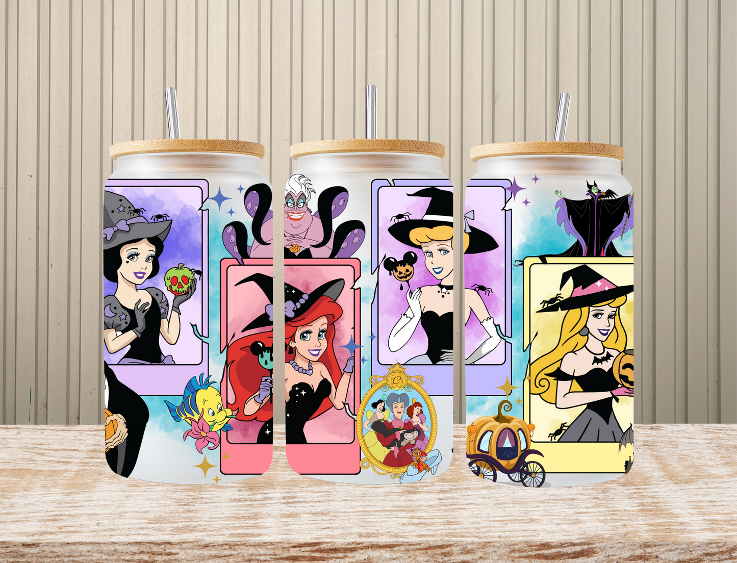 Disney princesses with witch hats - UV Libby Wrap