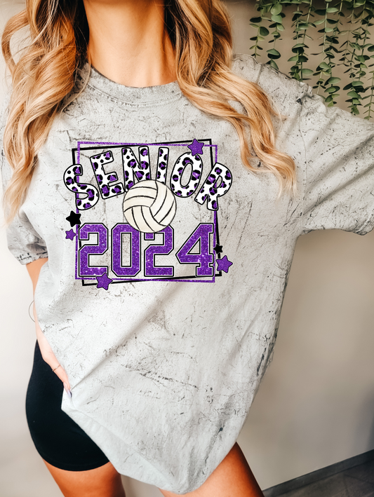 Senior 2024 - purple with volleyball