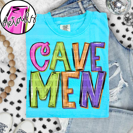 DOODLE COLORFUL CAVEMEN