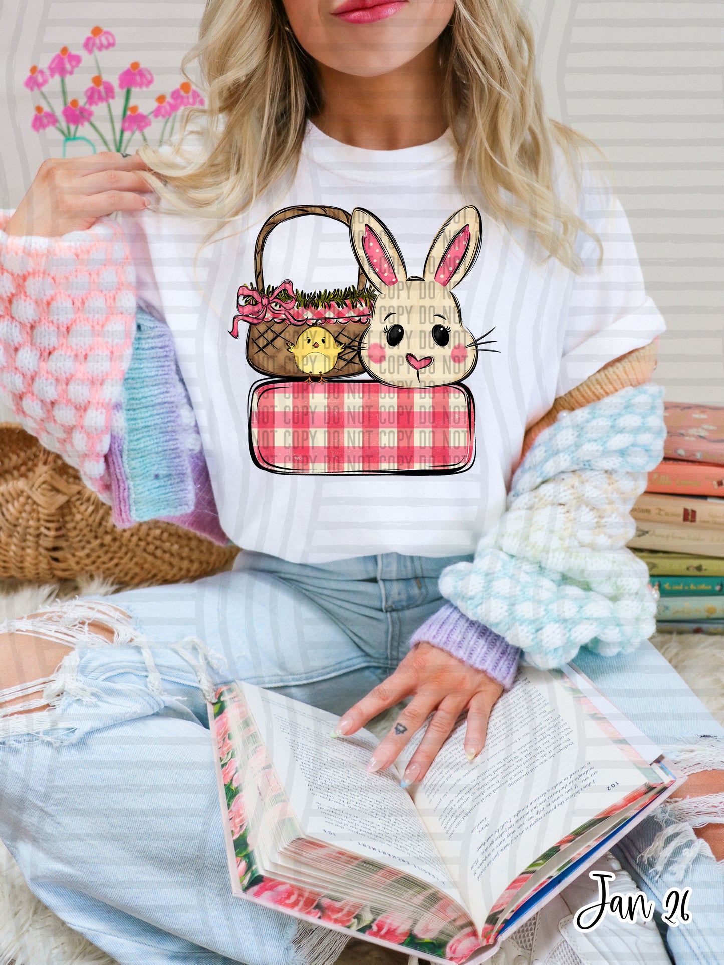 CUSTOM PINK EASTER NAME TAG