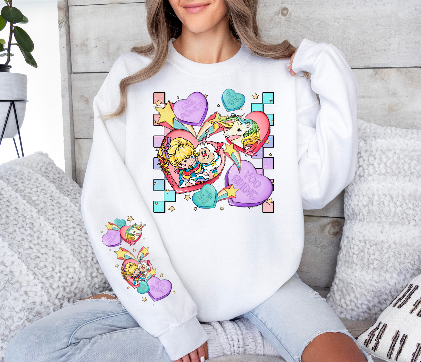 Rainbow Brite Girl Power SLEEVE - DTF Transfer