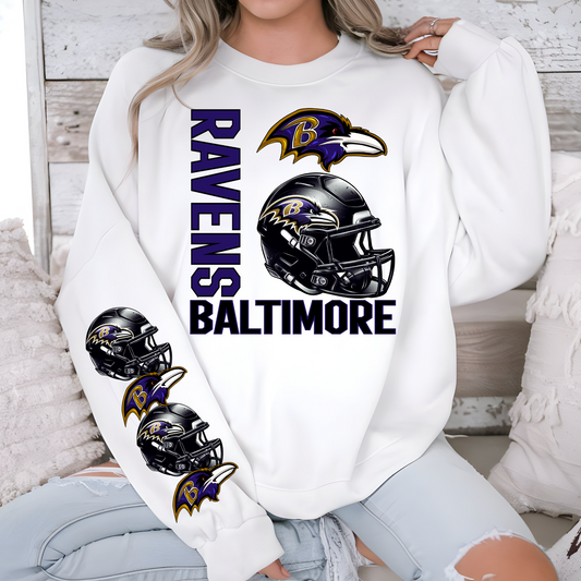 Baltimore Ravens Helmet And Logo-Chest