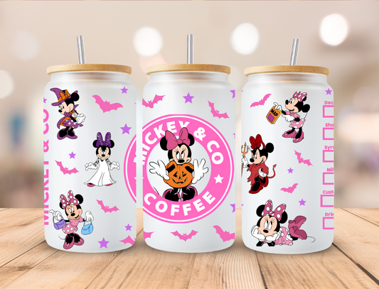 Mickey & CO coffee, pink - UV Libby Wrap