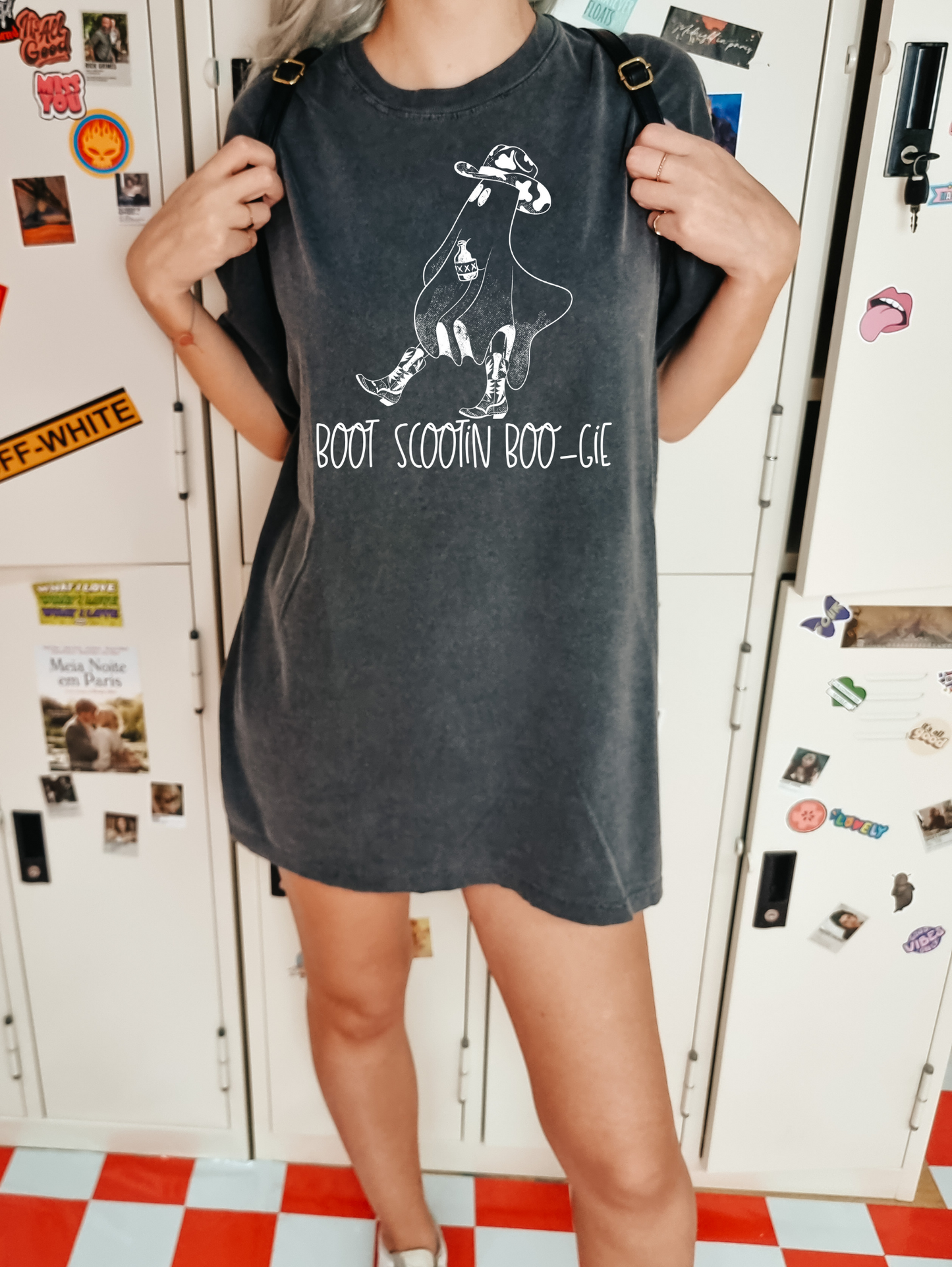Boot scootin boo-gie- white