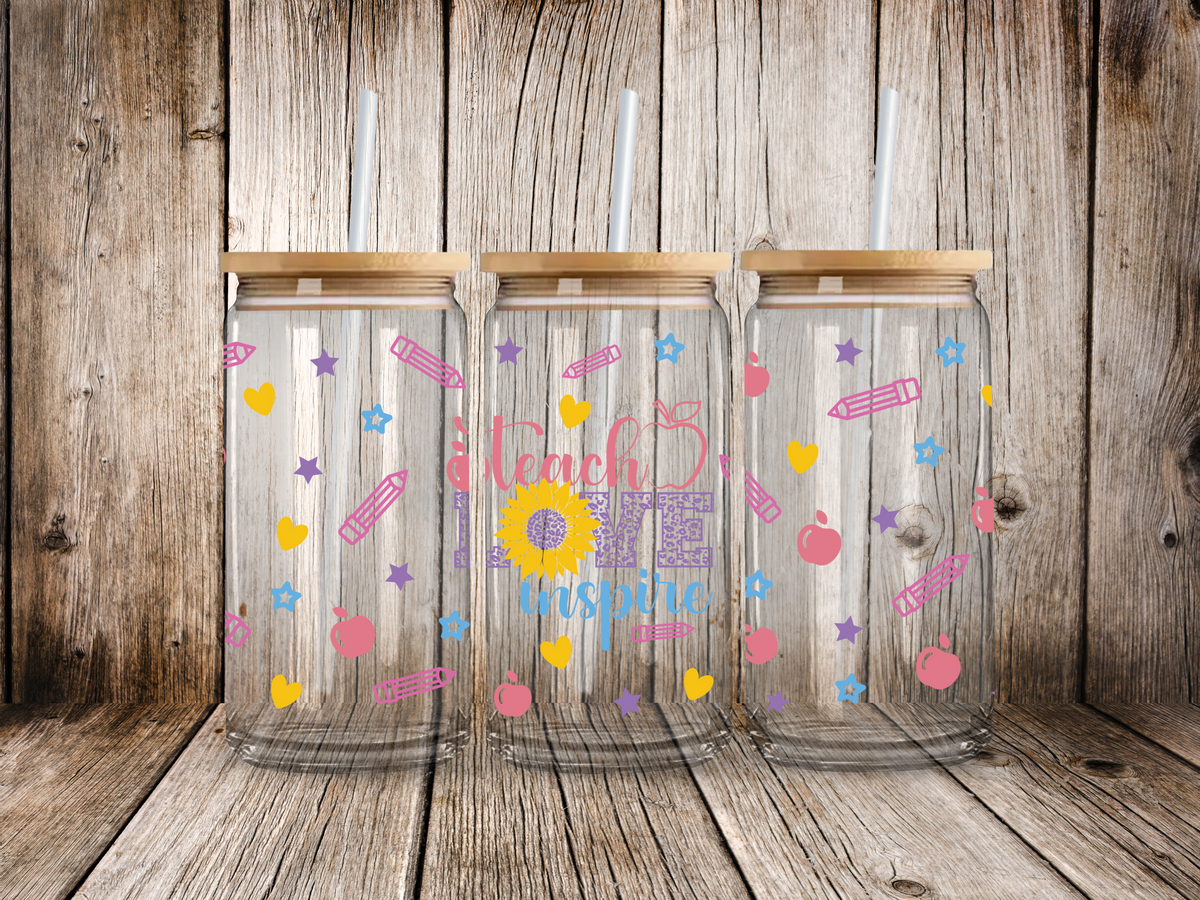 Teach Love Inspire Sunflower - UV Libby Wrap