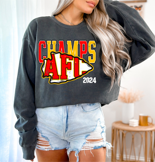 Chiefs Arrowhead AFC Champs 2024