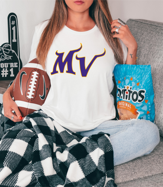 Purple MV with yellow outline