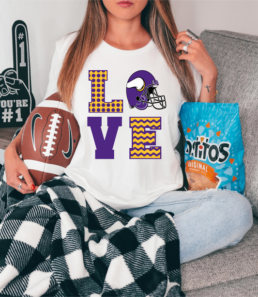 Love with Vikings helmet