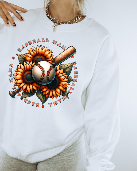 Baseball Mama Sunflowers