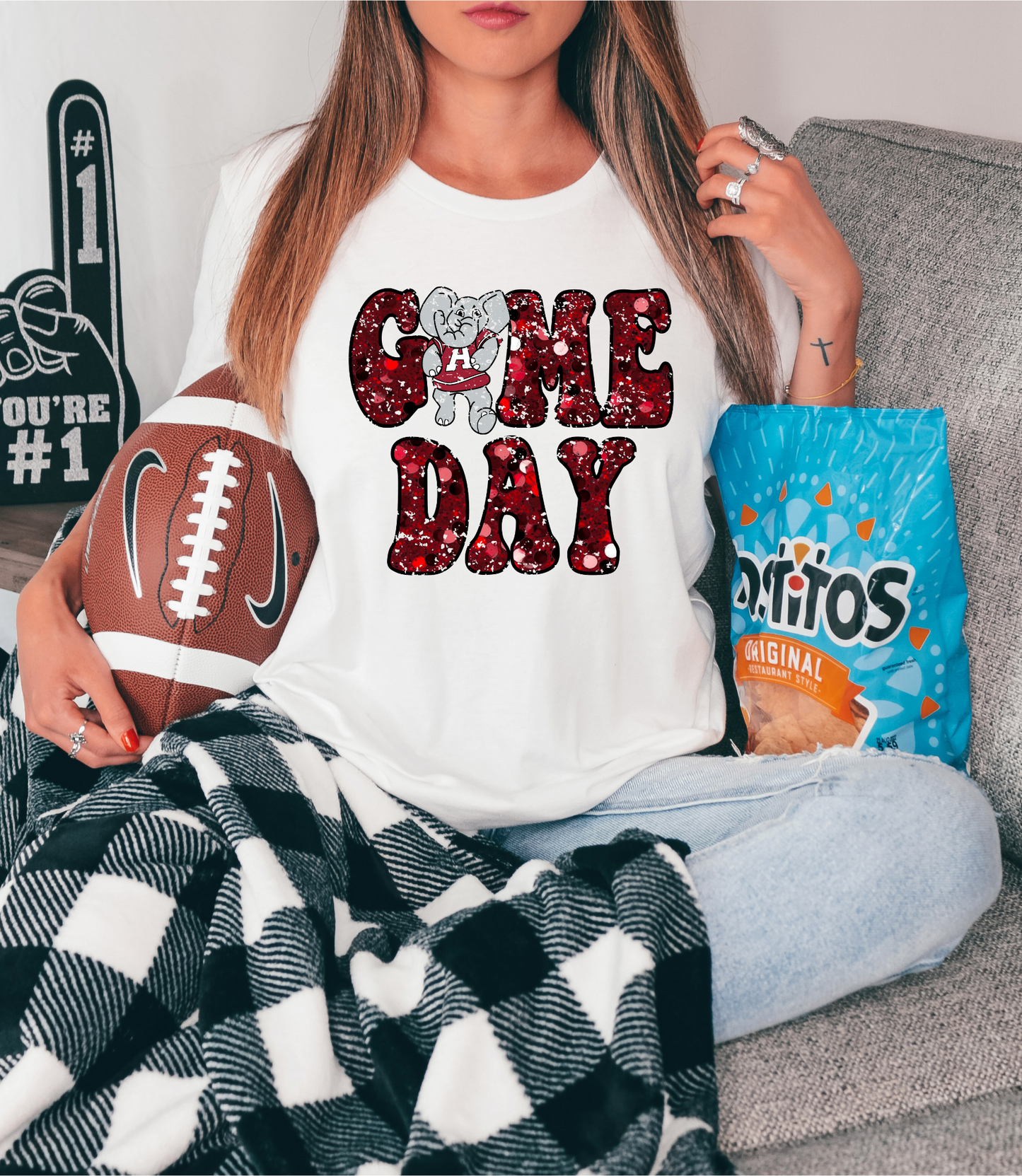Game day with Alabama mascot