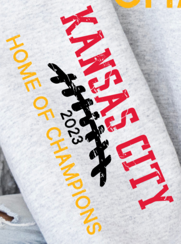 Kansas City Home of The Champions(FB laces) 2023-SLEEVE