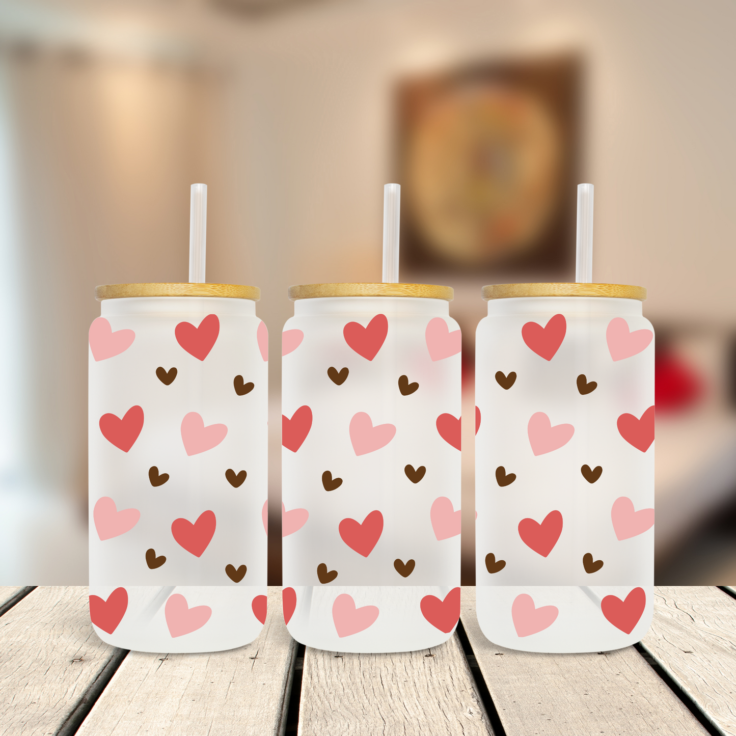 Doodle Hearts No Outline - UV Libby Wrap