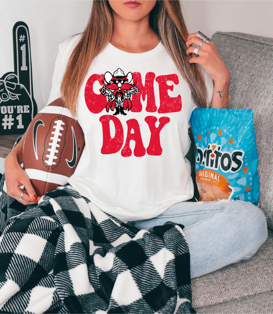 Game day- Texas Tech, red