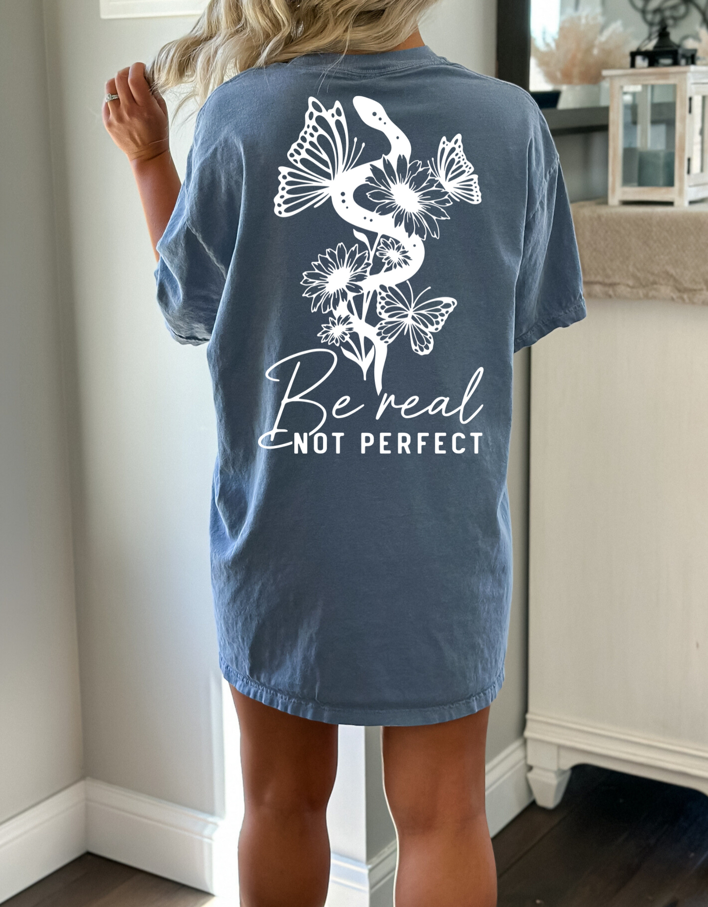 Be real not perfect-white back