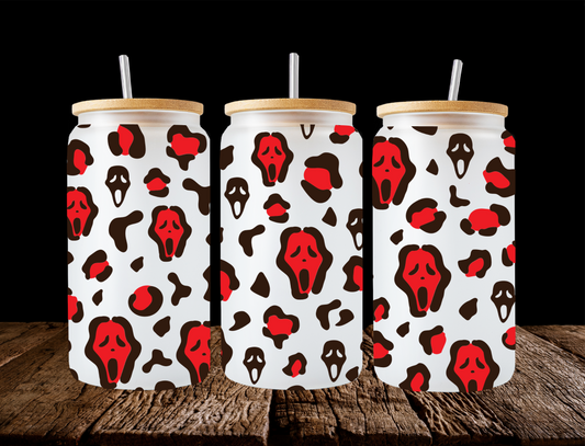 Red and black Ghostface - UV Libby Wrap
