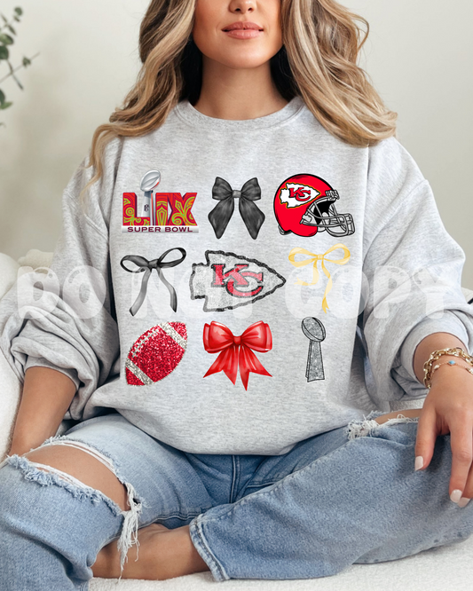 Chiefs Super Bowl Bow Square