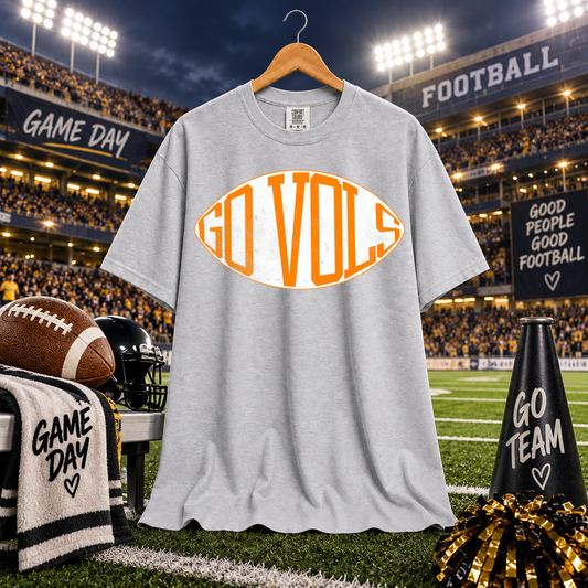 Football Typography Go Vols