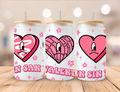 San Valentine Sin Hearts with Flowers - UV Libby Wrap