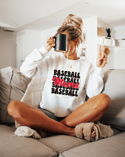 Baseball Mama Red