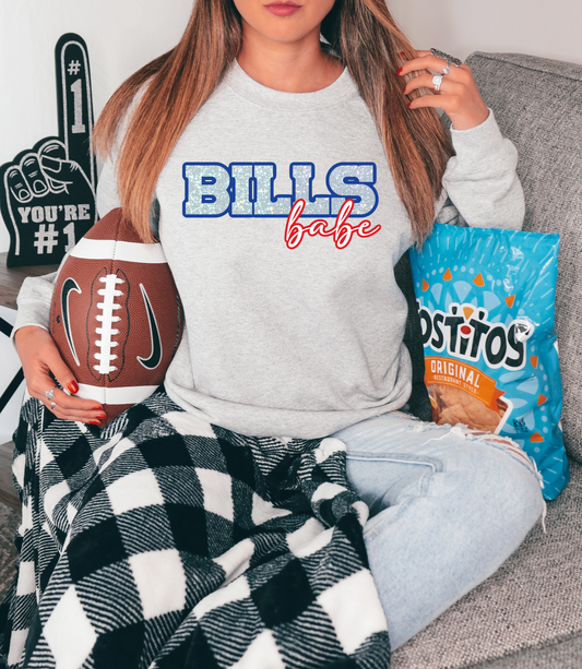 Bills babe GLITTER - DTF Print