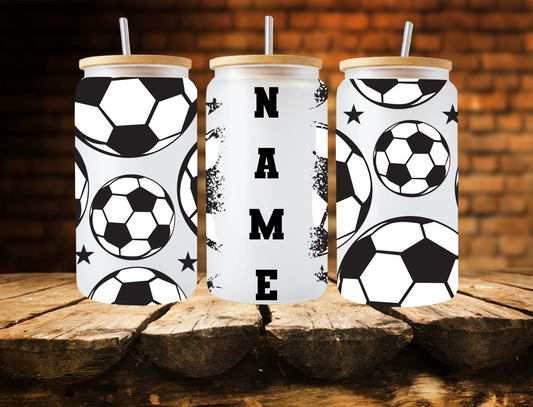 Soccer balls with name - UV Libby Wrap