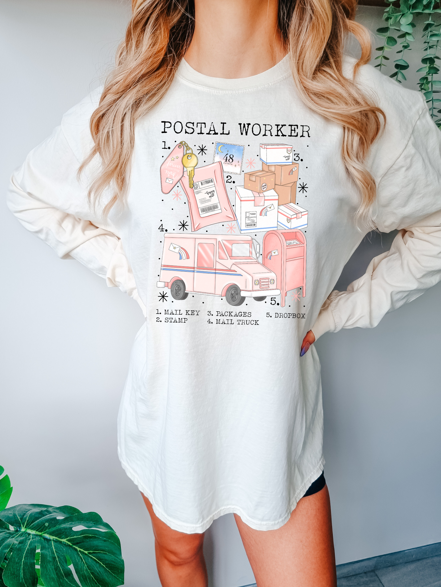 Postal worker-pink